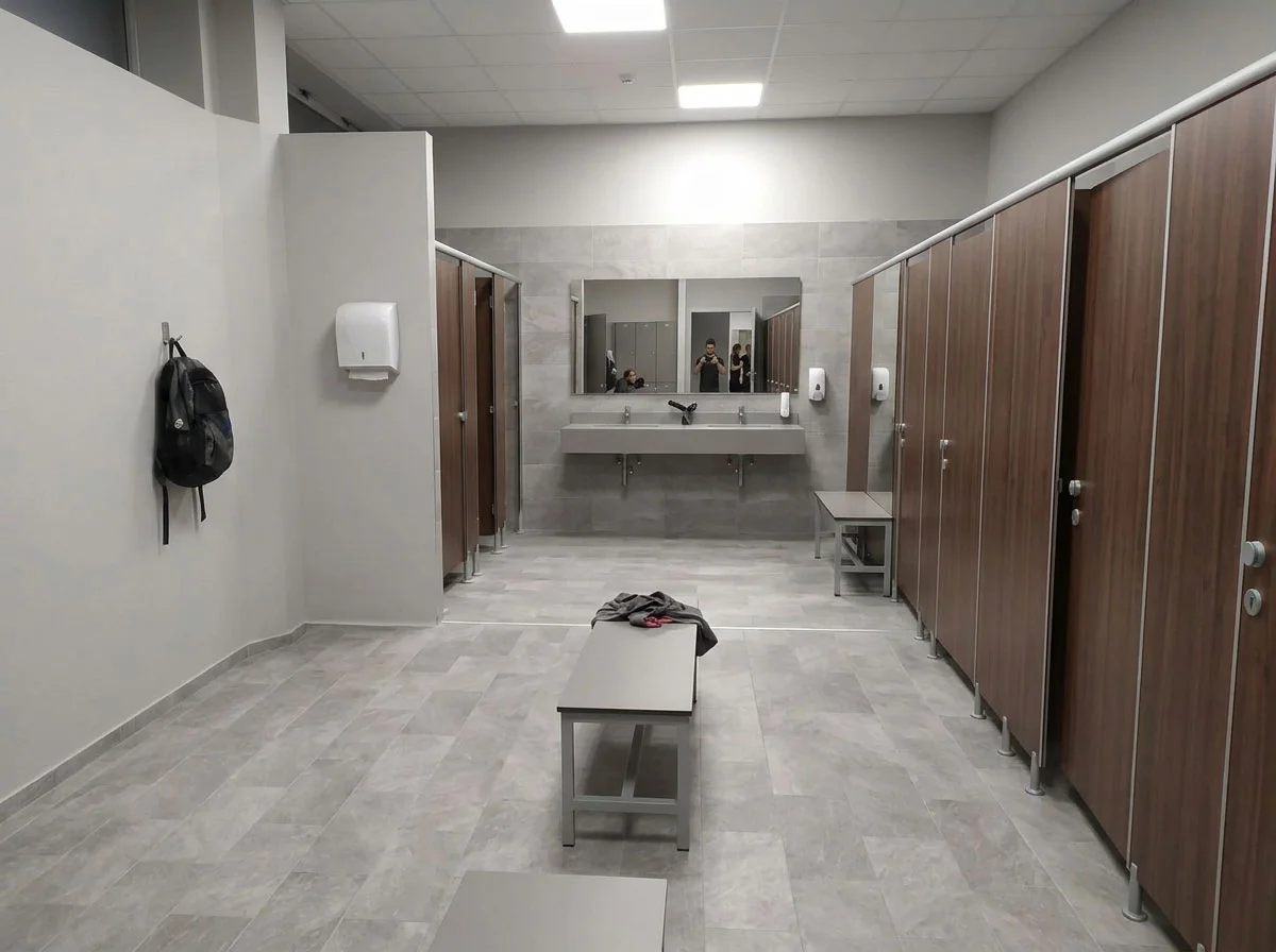 Pareti HPL per sanitari e palestre